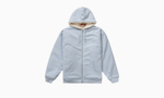 Supreme Faux Fur Lined Zip Up Hooded Sweatshirt "Light Blue"