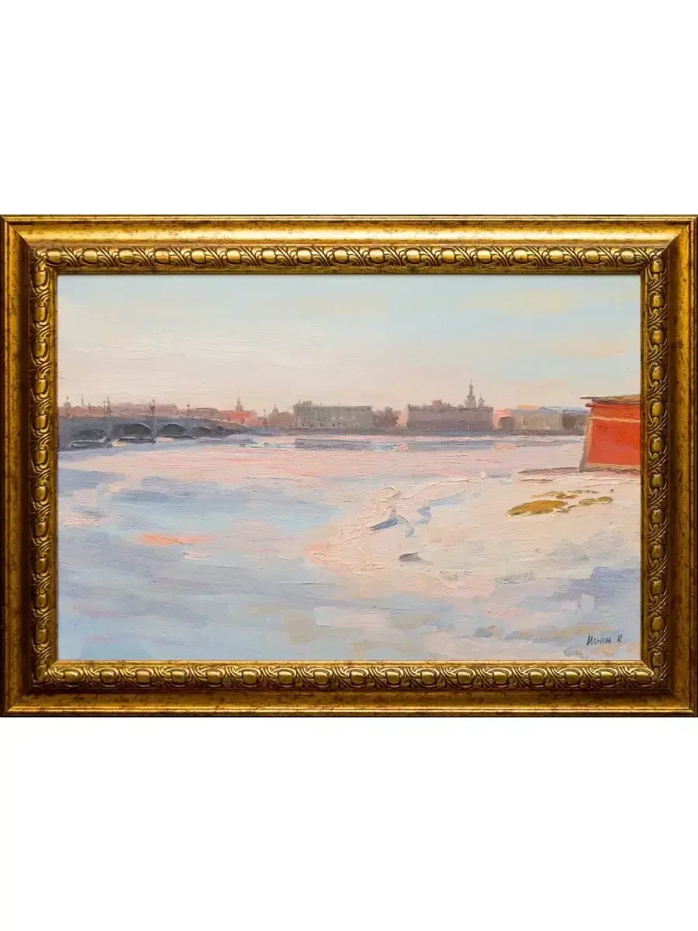 Картина маслом Начало весны Ильин