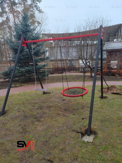 Монтаж уличных качелей Sv Sport
