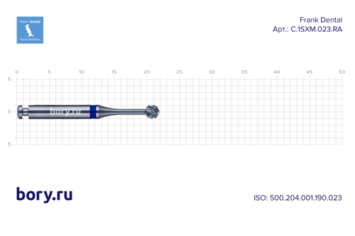 Бор твердосплавный Frank Dental типа RA - C.1SXM.023.RA