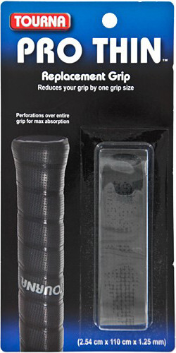 Теннисные намотки базовые Tourna Pro Thin 1P - черный
