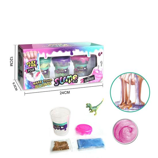 Набор для изготовления слайма DIY SLIME 3 в 1 в коробке 24*12*6,5 см