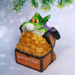 Фигурка «Дракон с кучей золота» 8,8*6,5*11 см, микс