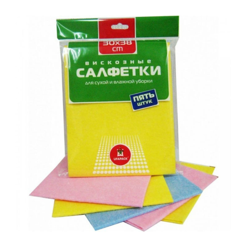 УФА ПАК САЛФЕТКИ ВИСКОЗНЫЕ 38 30 5ШТ 0796