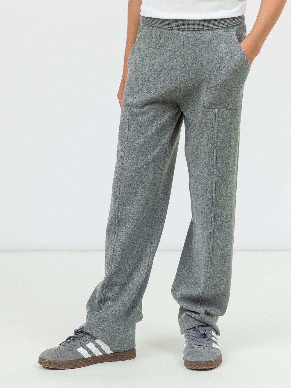 Брюки для мальчик в школу AT691-1M серый