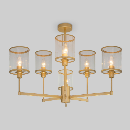 Умная потолочная люстра 60144/6 золото