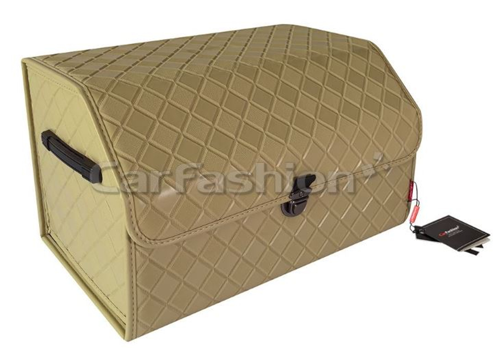 Сумка-Бокс CarFashion «TOUR» 51х31х30 бежевый Экокожа 45036