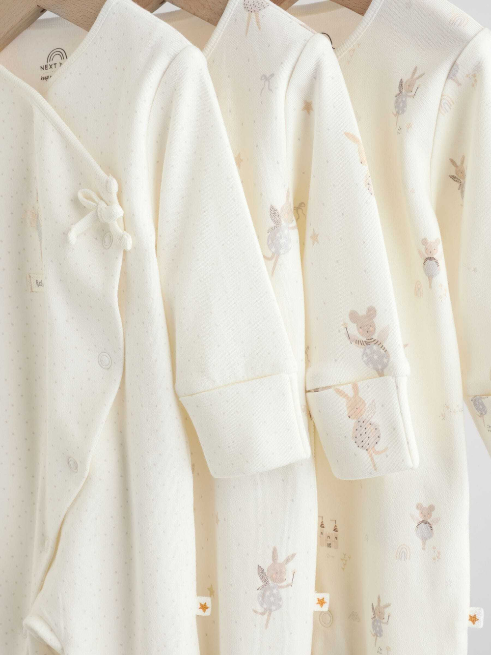 Комбинезон / Cлип для малышей Next F35-900, 3 шт., Молочный