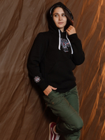 Худи Варгградъ мужская чёрная «Аляска 2004» с начёсом