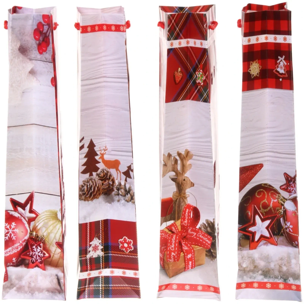 Пакет под бутылку «Чудесная история» 12*35*9 см