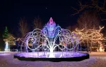 Светящийся фонтан "Морозный цветок"
