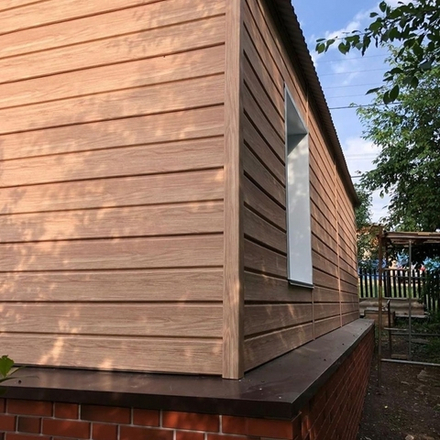 Сайдинг Docke Монреаль Брус D6S Рябина 3,6м 1,08м2