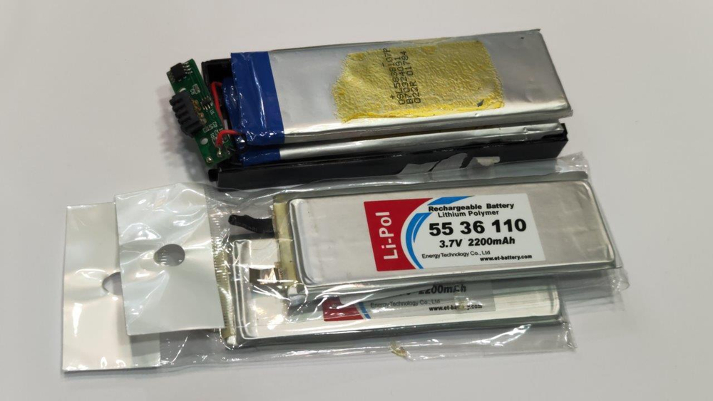 Ремонт акумулятора Akai 7.4В  2S-LP5838107