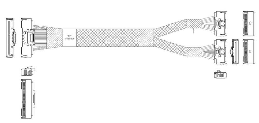 Кабель  JPC P733BGB10800-1
