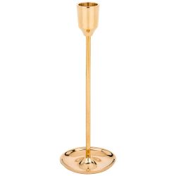 ПОДСВЕЧНИК НА 1 СВЕЧУ. ВЫСОТА=20,5 СМ. ЛАТУНЬ (КОР=48ШТ.)