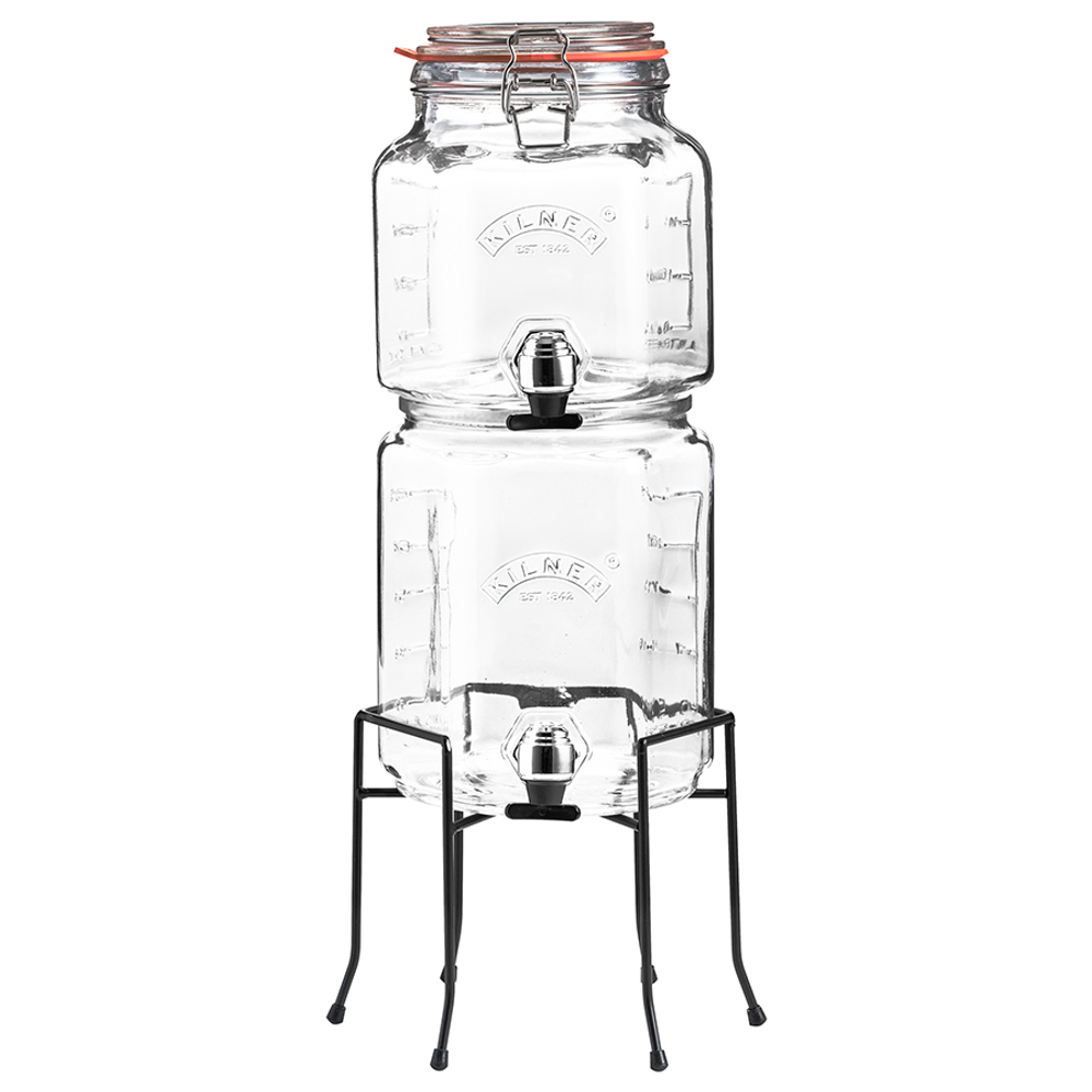 Набор из 2 диспенсеров на подставке 2,1 л и 3,1 л Kilner K_0025.004V