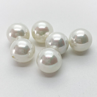 "Майорка" полупросверленная, цвет белый, 12 мм, цена за 1 шт