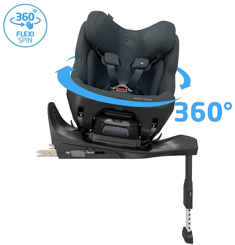 Автокресло Maxi-Cosi Pearl XL Slide Pro 0-36 кг с базой 8623550110 Authentic Graphite/Графит