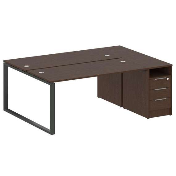 Метал Систем Рабочая станция с тумбой на О-образном м/к БО.РС-СТП-2.4