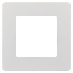 Рамка для розеток и выключателей ЭРА Серия 12 12-5101-01 на 1 пост, Сатин, белый