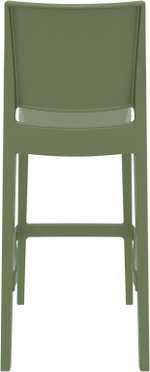 Стул пластиковый барный, Siesta Contract Maya Bar 75, оливковый