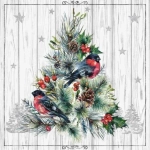 Салфетки бумажные 33*33 Home Collection Classic Изящная ель, 3 сл., 20л