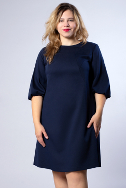 Платье женское 2776ЛП, темно-синий #35ТС052776ЛП