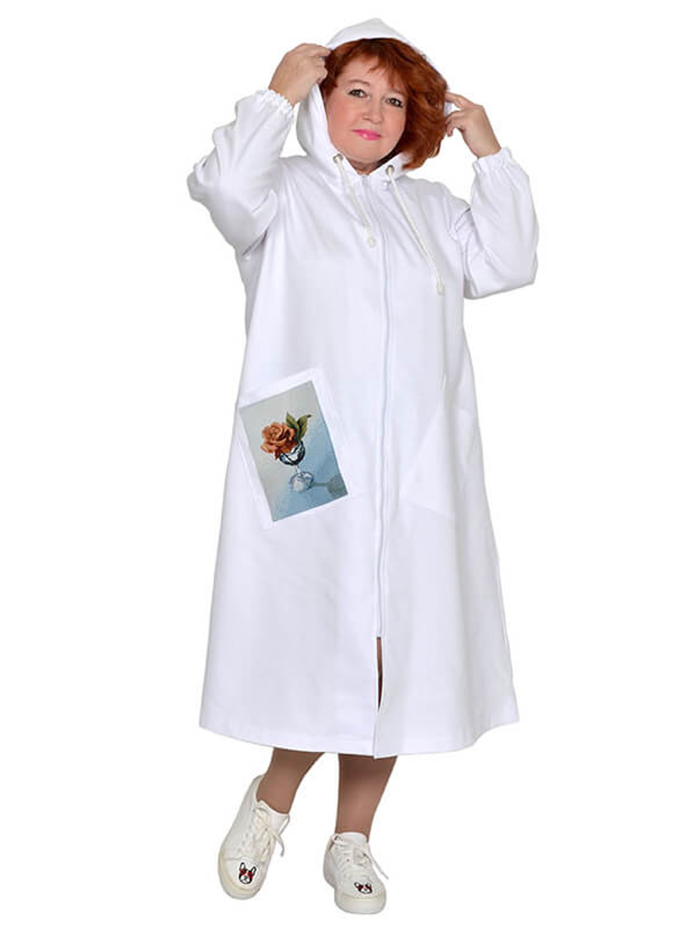 Плащ из джинсовой ткани Белая королева