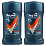 Degree, Advanced, 72H MotionSense®, дезодорант-антиперспирант, приключения, 2 тюбика по 76 г (2,7 унции)