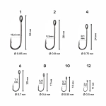 Крючок CF Round Bent Hook с большим ушком