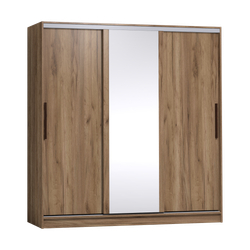 Шкаф-купе с зеркалом Strike 2000 Дуб табачный Craft