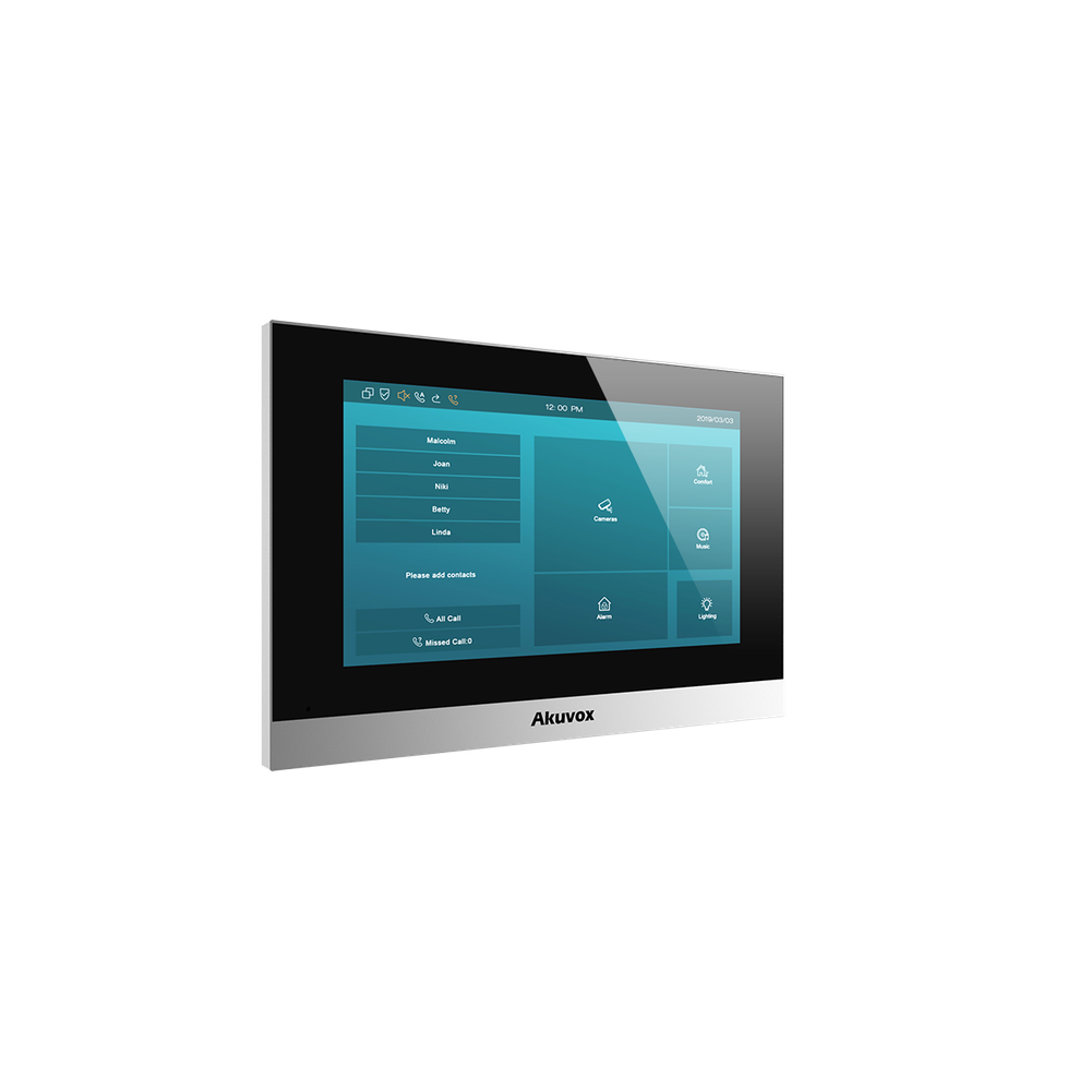 Akuvox C313W V2 СЕРЕБРИСТЫЙ Linux SIP indoor wall monitor