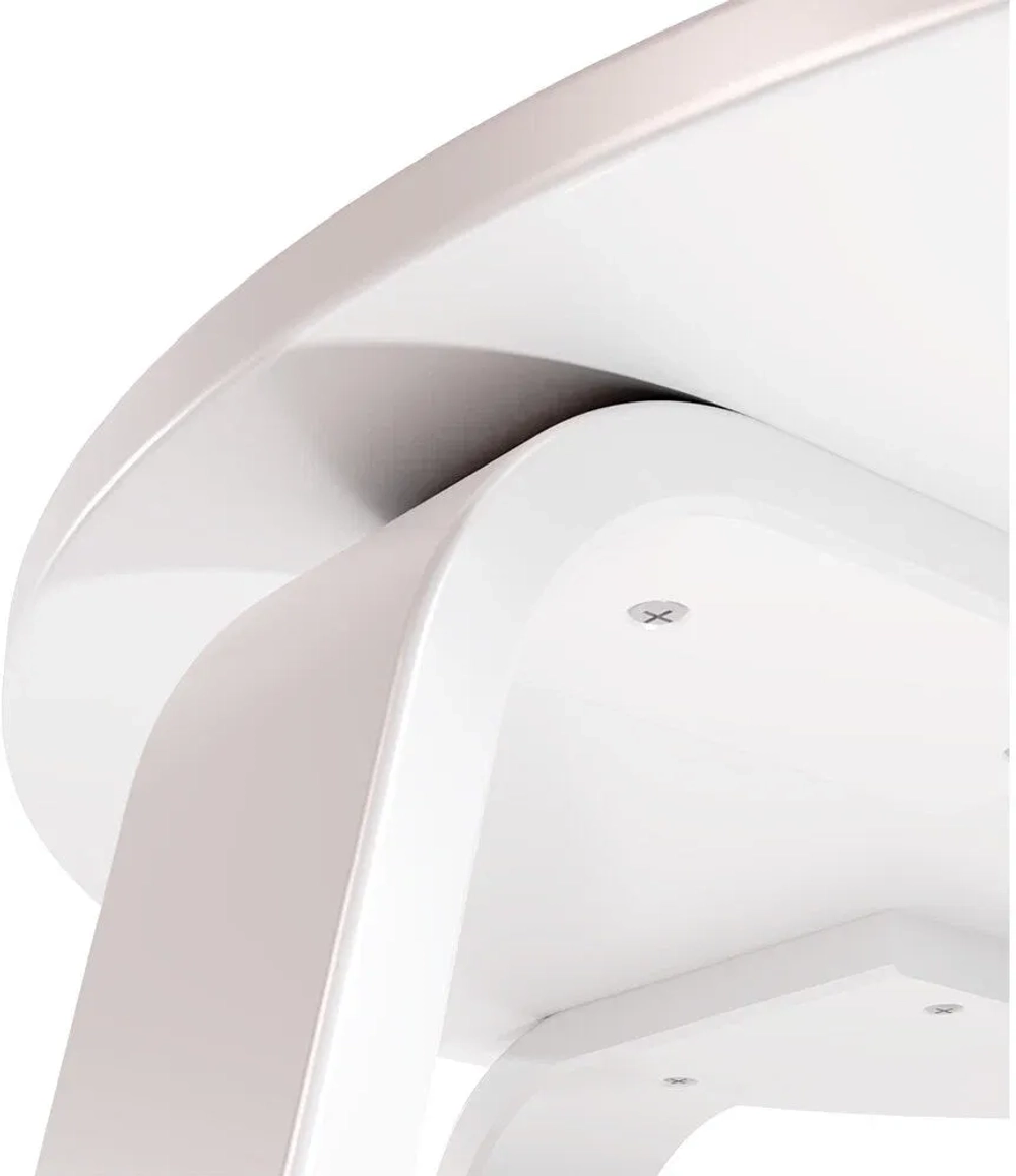 Стол журнальный круглый STEFANO, D=60 см, белый