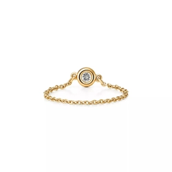 Кольцо из золота 18к(750 проба) с бриллиантом, Tiffany , Yard Ring✨