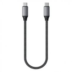 Кабель Satechi USB-C to USB-C 25 см серый космос (ST-TCC10M)