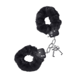 Наручники с чёрной опушкой ToyFa Basic 951031