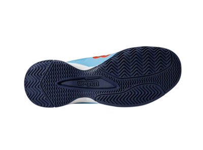 детские Кроссовки теннисные Wilson Rush Pro Junior QL - bonnie blue/white/tangerine tango