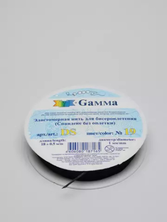 "Gamma" Эластомерная нить (спандекс) DS d 1 мм 18 м №19