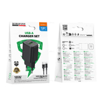 Borofone BAS82A Star QC3.0 зарядное устройство набор (Type-C) (black)