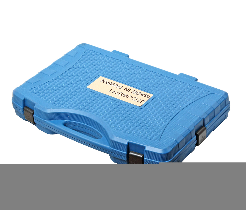 JTC-JW0771 - Съемник подшипников ступиц (VW Transporter) JTC - Комплектация 

Силовой винт (с подшипниками) – 1 шт.
Разборный сектор для выпрессовки подшипника – 1 шт.
Разборный сектор для запрессовки подшипника – 1 шт.
Упорный сектор – 1 шт.
Оправка для выпрессовки – 1 шт.
Оправка для запрессовки – 1 шт.
Монтажный упор – 1 шт.
Упорные штифты – 2 шт.
Винты – 2 шт.
Шайбы – 2 шт.
Гайки – 2 шт.


Описание

Полный комплект инструментов для снятия/установки подшипника ступицы Volkswagen T5.
Все работы выполняются на автомобиле.
Приспособление VW подходит для использования на автомобилях с подшипником 85 мм.


Применение

Volkswagen T5 Transporter.