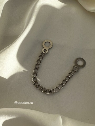 Вешалка петелька цепочка тонкая серебро