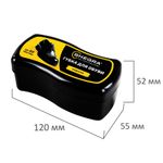 Губка-волна для обуви из гладкой кожи ЧЕРНАЯ, большой размер, SHEGRA (ШЕГРА), 700774