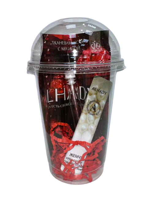 Бьюти-коктейль с щеточкой в колбе (красный)