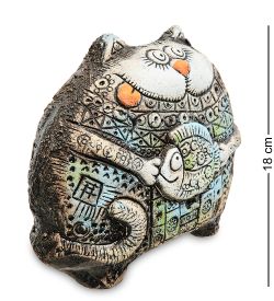 KK- 55 Фигурка «Кот Золотая рота» шамот