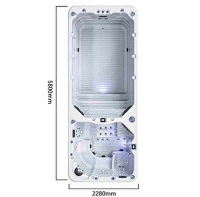 Плавательный гидромассажный спа-бассейн Lovia Spa zr7860