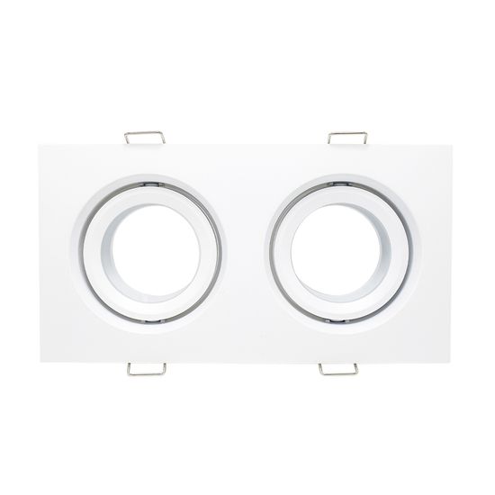 ST255.528.02 Св-к встр. Белый GU10 2*50W  IP65 L180xW90xH40 220V Без ламп Встраиваемые светильники