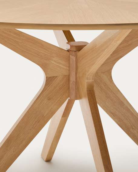 Стол Naanim Ø120 см из дубового шпона