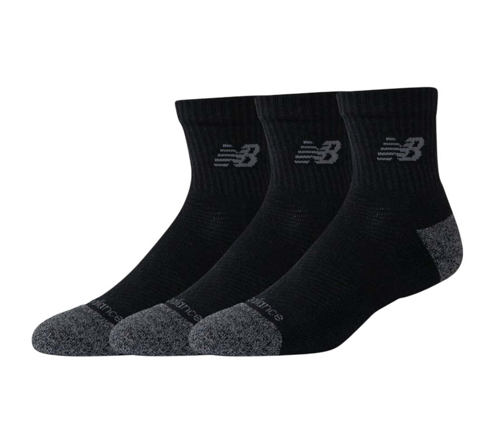 Теннисные носки New Balance Active Quarter 3P - black