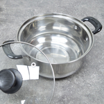 Набор посуды 3 предмета (кастрюли 1,25л, 2,2л с крышками; ковш 1,25л без крышки) PROMO