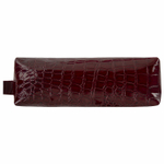Пенал-косметичка BRAUBERG крокодиловая кожа 20х6х4 см "Ultra maroon" (3 штуки в упаковке)